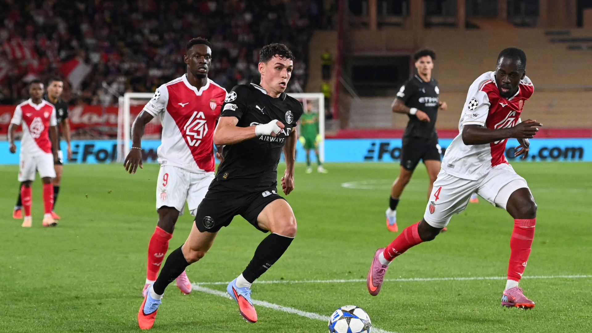 AS Monaco vs Manchester City timeline