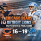 Chicago Bears vs Detroit Lions Match Player Stats